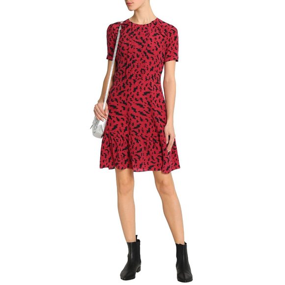 Zoe Karssen | Printed Silk Crepe Dress - Picture 1 of 9